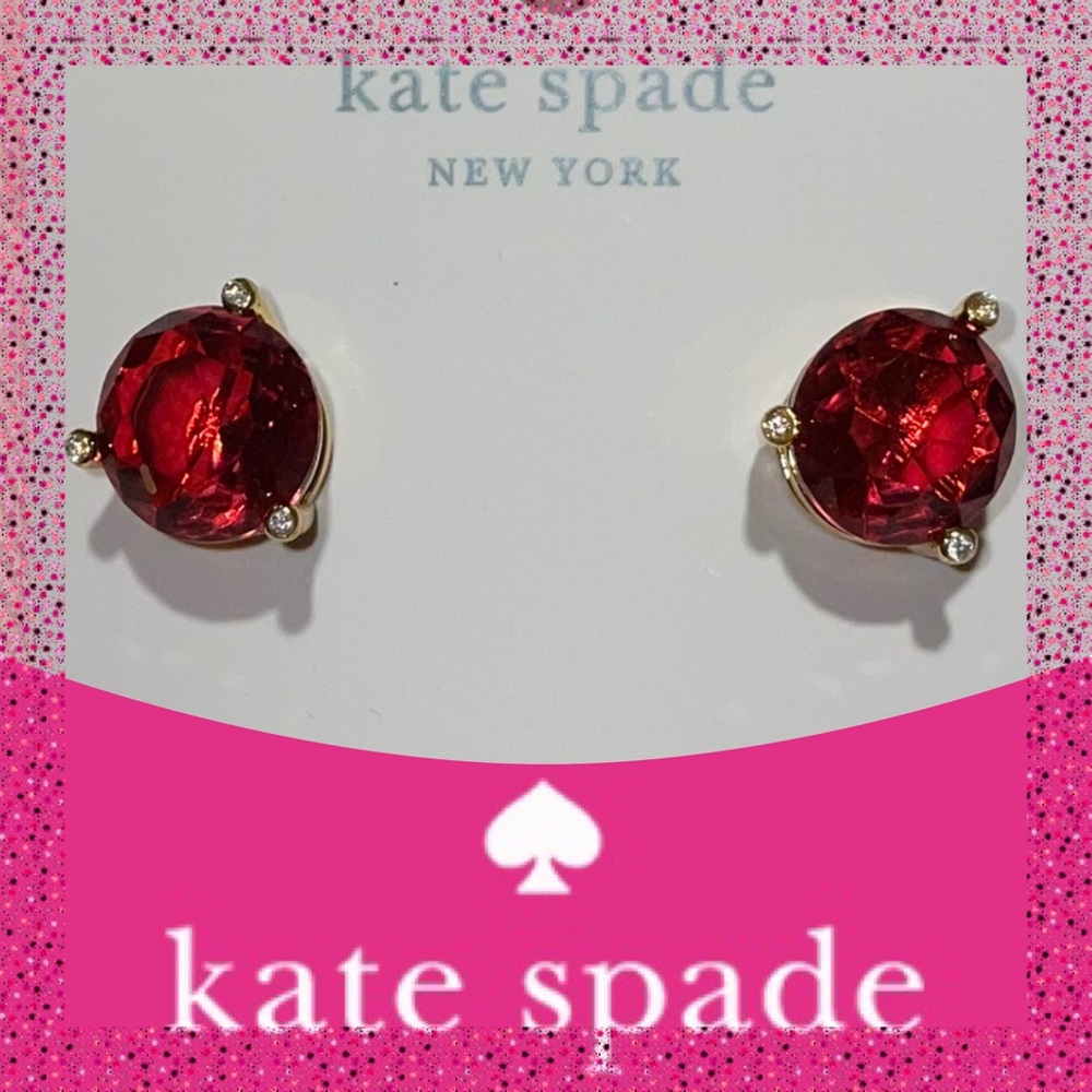 Take 40% Off Kate Spade ♠️ Fuchsia “Rise and Shine” Gumdrop Earrings NWTs